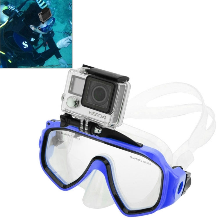 Water Sports Diving Equipment Diving Mask Swimming Glasses with Mount for GoPro, Insta360, DJI and Other Action Cameras, with Mount