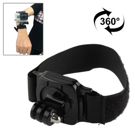 360 Degree Rotation Hand Camera Wrist Strap Mount for GoPro, Insta360, DJI and Other Action Cameras, Strap Length: 36cm, Wrist Strap