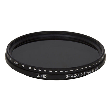 58mm ND Fader Neutral Density Adjustable Variable Filter ND 2 to ND 400 Filter