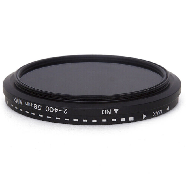 58mm ND Fader Neutral Density Adjustable Variable Filter ND 2 to ND 400 Filter