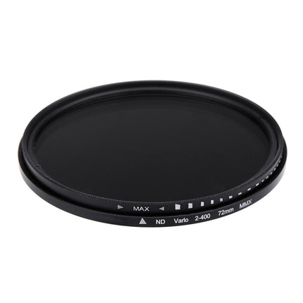 72mm ND Fader Neutral Density Adjustable Variable Filter ND 2 to ND 400 Filter