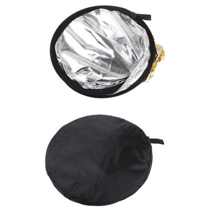 2 in 1 (Gold / Silver) Folding Reflector Board (60cm), 60cm 2 in 1
