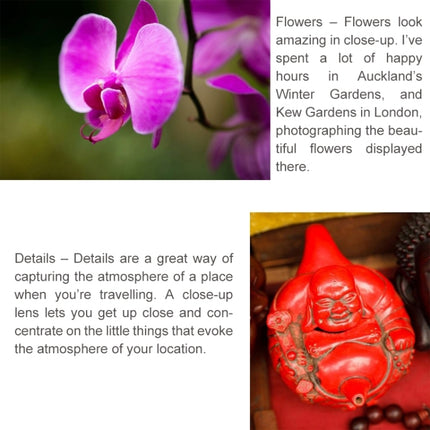 6 in 1 58mm Close-Up Lens Filter Macro Lens Filter + Filter Adapter Ring for GoPro HERO3