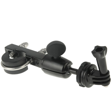 Handlebar Seatpost Big Pole Mount Bike Moto Bicycle Clamp with Tripod Mount Adapter & Screw for GoPro, Insta360, DJI and Other Action Cameras, Moto Bicycle Clamp