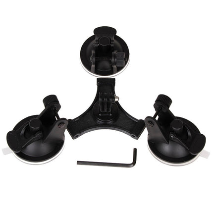 Triangle Direction Suction Cup Mount with Hexagonal Screwdriver for GoPro, Insta360, DJI and Other Action Cameras(XM70-A)