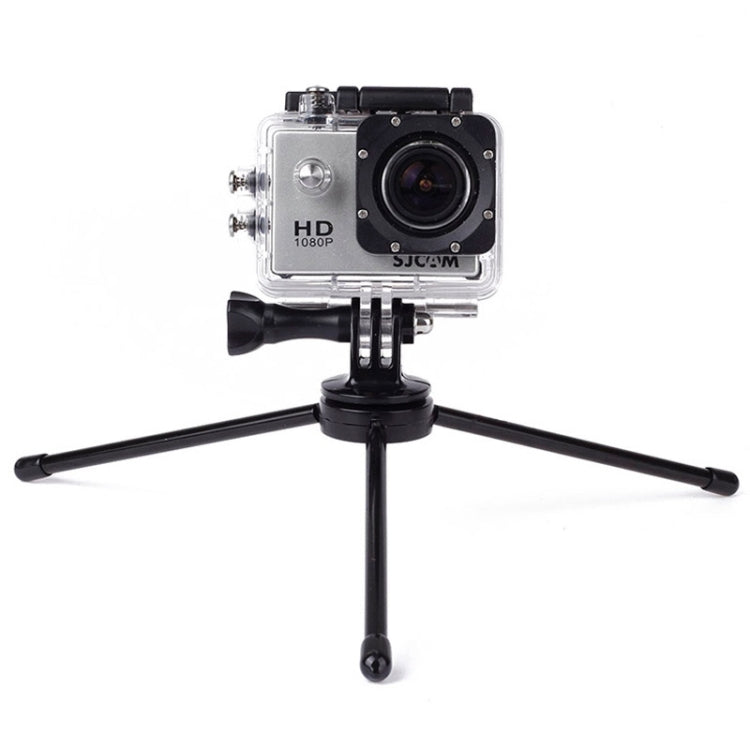 Portable Folding Metal Tripod for PULUZ Action Sports Cameras Jaws Flex Clamp Mount for GoPro, Insta360, DJI and Other Action Cameras