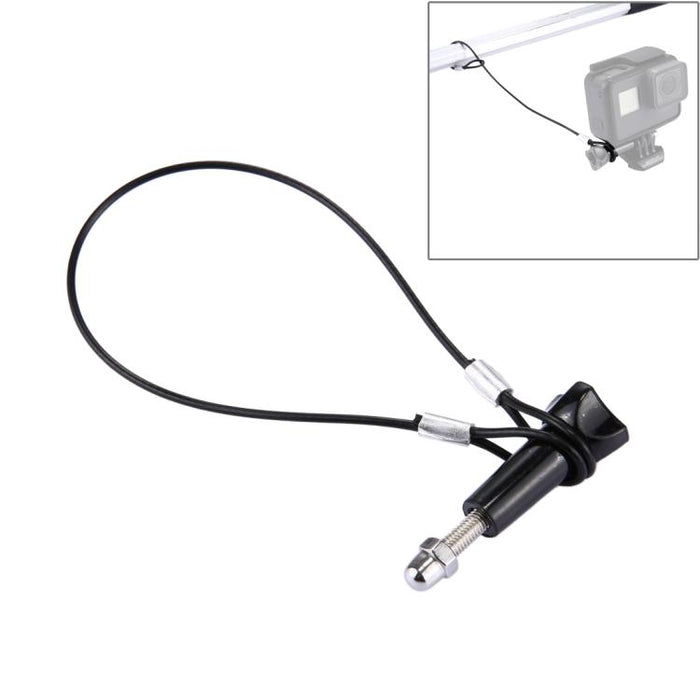 Edelstahl-Lanyard/Halteband mit Schraube für GoPro HERO11 Black/HERO10 Black / HERO9 Black /HERO8 Black /7 /6/ 5 /5 Session /4 /3+ /3 /2 /1, Länge: 19 cm, Länge: 31,5 cm