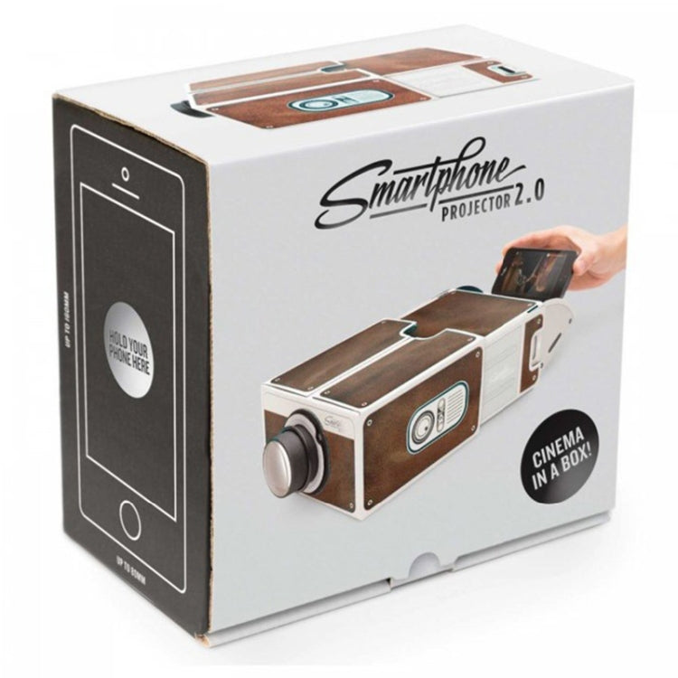 Proyector de cartón para smartphones/proyector de cine portátil para teléfono móvil DIY, S-DMP-0016Z, S-DMP-0016