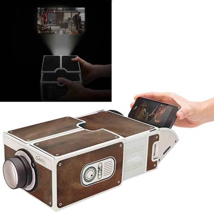 Proyector de cartón para smartphones/proyector de cine portátil para teléfono móvil DIY, S-DMP-0016Z, S-DMP-0016