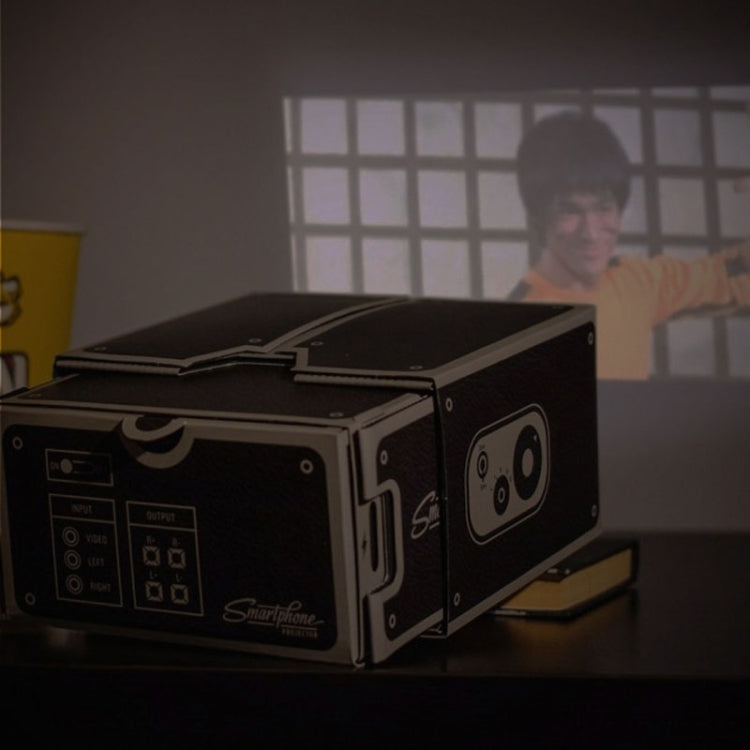 Proyector de cartón para smartphones/proyector de cine portátil para teléfono móvil DIY, S-DMP-0016Z, S-DMP-0016
