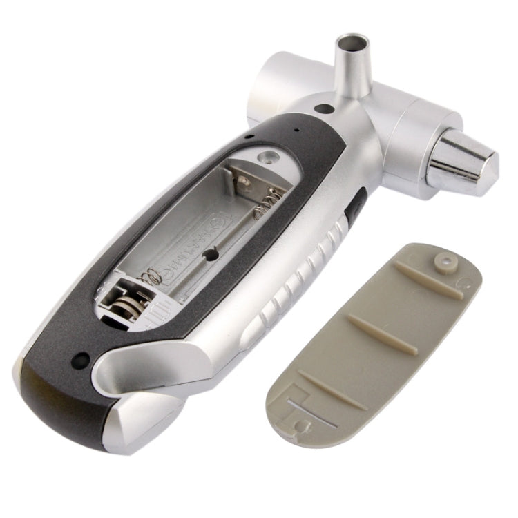 4 in 1 (Digital Tire Gauge + Flashlight + Emergency Hammer + Emergency Seat Belt Cutter) Emergency Utility Tool, 4 in 1