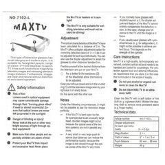 7012L 2.1X TV Magnification Glasses for Hyperopia People (Range of Vision: 0 to +300 Degrees)