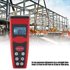 Ultrasonic Distance Measure Measurer with Laser Pointer, Range: 0.5-18m