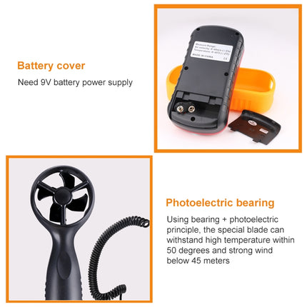 Digital Anemometer (Measurement items: Air Velocity, Air Temperature), GM8901