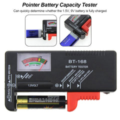 Universal Battery Tester for 1.5V AAA, AA and 9V 6F22 Batteries