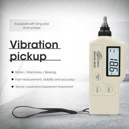 BENETECH GM63A Vibration Meter Digital Tester Vibrometer Analyzer Acceleration Velocity