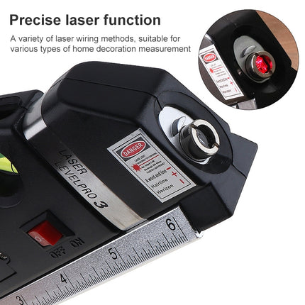 Laser Level with Tape Measure Pro 3 (250cm), LV-03
