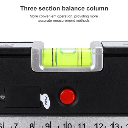 Laser Level with Tape Measure Pro 4 (100cm) / Level Bubbles with LED Light, LV-04