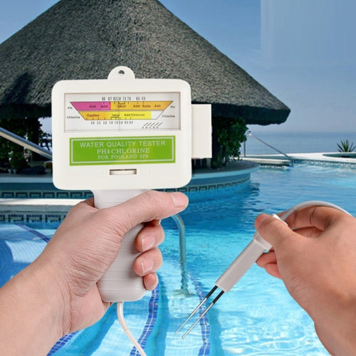 PH/CL2-Tester für Schwimmbadwasser zu Hause, Kabellänge: 1,2 m