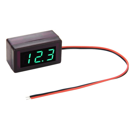 V42D 2 Wires Red Light Display Mini Digital Voltage Panel Meter, Measure Voltage: DC DC 1.7-25V, S-DT-0537G, S-DT-0537L, S-DT-0537R