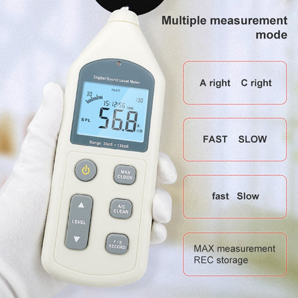 Digital Sound Level Meter (Range: 30dB~130dB)