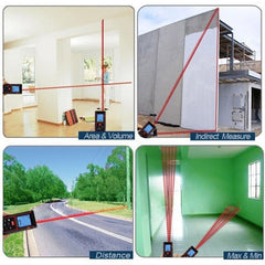 RZ-A60 1.9 inch LCD 60m Hand-held Laser Distance Meter with Level Bubble