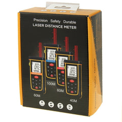 RZ-A60 1.9 inch LCD 60m Hand-held Laser Distance Meter with Level Bubble