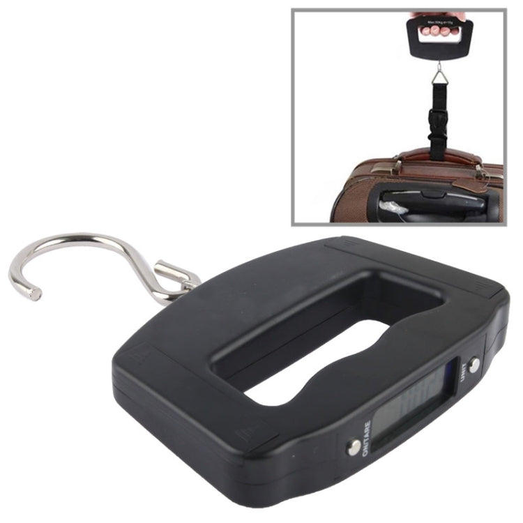 50kgx10g LCD Electronic Travel Luggage Hook Weight Scale