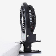 Hadata 4.3 inch Portable USB / Li-ion Battery Powered Rechargeable Fan with Third Wind Gear Adjustment & Clip