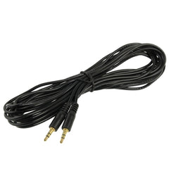 Aux Cable, 3.5mm Male Mini Plug Stereo Audio Cable, Length: 5m (Black + Gold Plated Connector), Length: 5m Black, (Gold Plated)