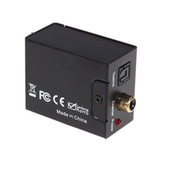 Digital Optical Coax to Analog RCA Audio Converter, Spdif+Coaial to 2RCA-