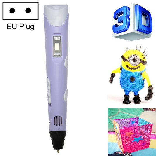 Hand-held 3D Printing Pen, EU Plug, EU Plug