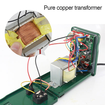 BEST BST-858D+ AC 220V 50Hz 650W LED Displayer Adjustable Temperature Unleaded Hot Air Gun with Helical Wind, BST-858D+ US Plug, BST-858D+  EU Plug
