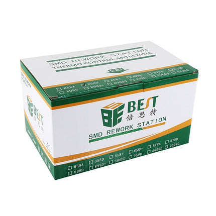 BEST BST-858D+ AC 220V 50Hz 650W LED Displayer Adjustable Temperature Unleaded Hot Air Gun with Helical Wind, BST-858D+ US Plug, BST-858D+  EU Plug