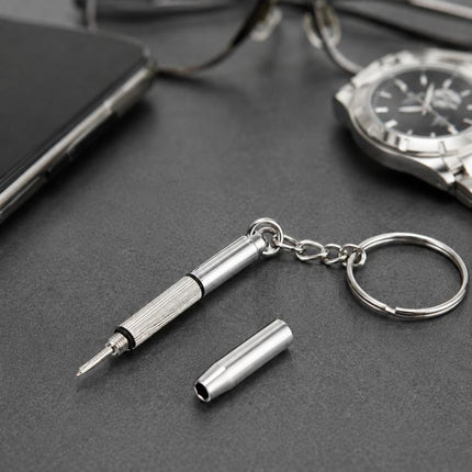 3 in 1 Professional Screwdriver (Cross 1.5, Straight 1.5,Star Nut M2.5) Repair Tool with Keychain for Smart Phone, Watches,Glasses, 3 in 1