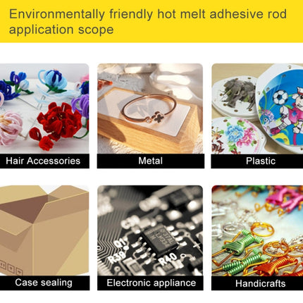 10 PCS Practical Transparent White Hot Melt Glue Stick, Size: 270 x 7mm