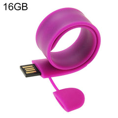 Memoria USB con pulsera de silicona y 16 GB de memoria, 16 GB, 16 GB (naranja), 16 GB (rosa), 16 GB (morado)