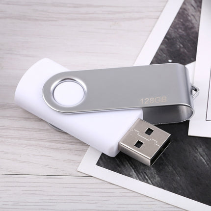 128GB Twister USB 2.0 Flash Disk, 128GB/White
