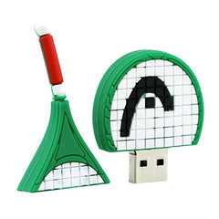 Tennis Racket Shape USB Flash Disk (8 GB), 2GB, 4GB, 8GB