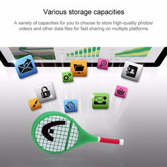 Tennis Racket Shape USB Flash Disk (8 GB), 2GB, 4GB, 8GB