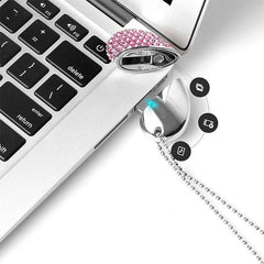 Heart Shaped Diamond Jewelry USB Flash Disk, Special for Valentines Day Gifts , 2GB, 4GB, 8GB, 16GB