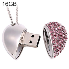 Heart Shaped Diamond Jewelry USB Flash Disk, Special for Valentines Day Gifts , 2GB, 4GB, 8GB, 16GB