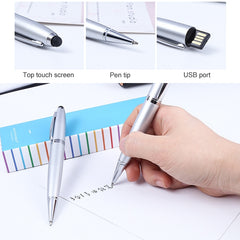 2 in 1 Pen Style USB Flash Disk, Black , 2GB (Silver), 4GB (Silver), 8GB (Silver), 16GB (Silver), 32GB (Silver), 2GB (Black), 4GB (Black), 8GB (Black), 16GB (Black), 32GB (Black)