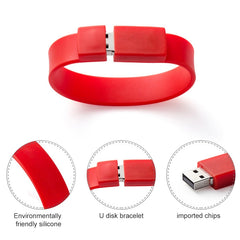 16GB Silicon Bracelets USB 2.0 Flash Disk, 16GB