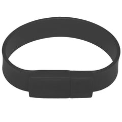 8GB Silicon Bracelets USB 2.0 Flash Disk, 8GB (Black)