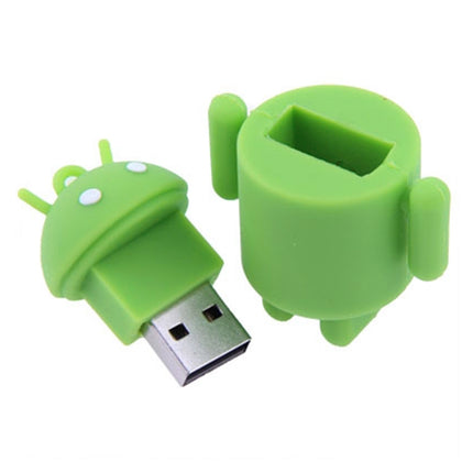 4GB Android Robot Style USB Flash Disk (Green), 4GB