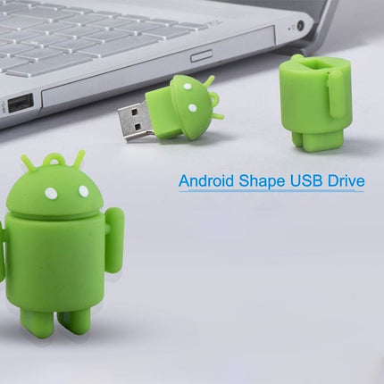 4GB Android Robot Style USB Flash Disk (Green), 4GB