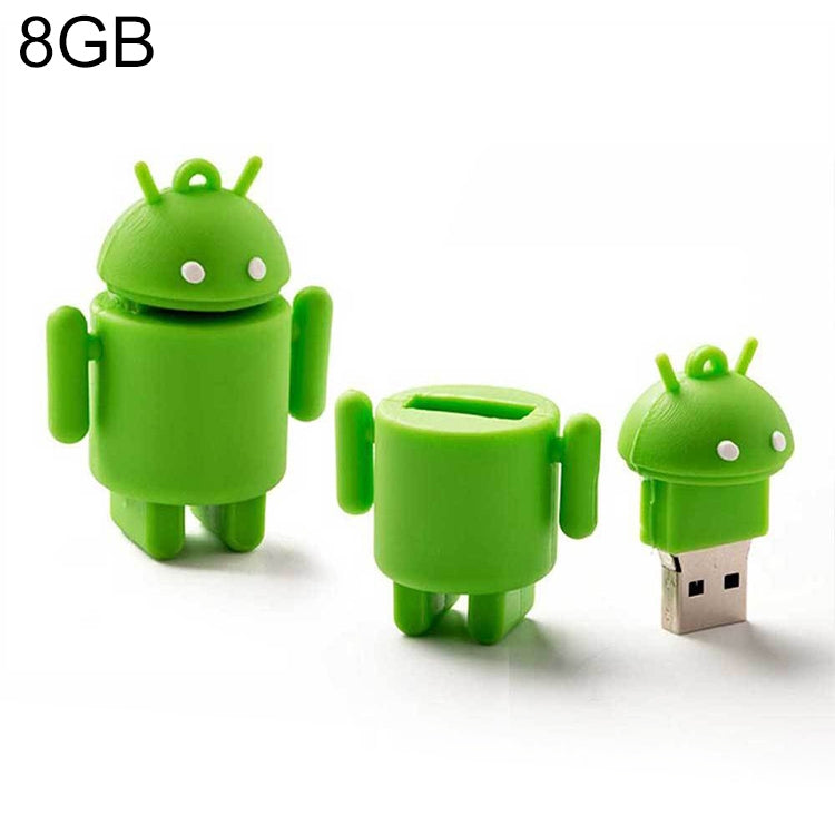 8GB Android Robot Style USB Flash Disk (Green), 8GB