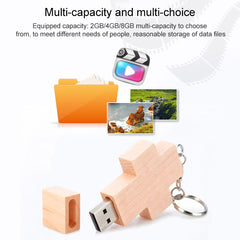 8 GB Wood Cross Style USB Flash Disk, 2GB, 4GB, 8GB