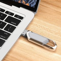 2GB Metallic Keychains Style USB 2.0 Flash Disk (Grey), 2GB (Grey)